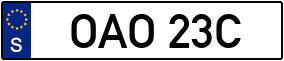 Trailer License Plate